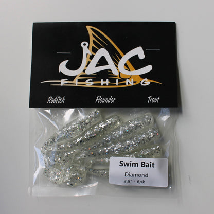 Scented 3.5" Paddle Tail Swim Baits