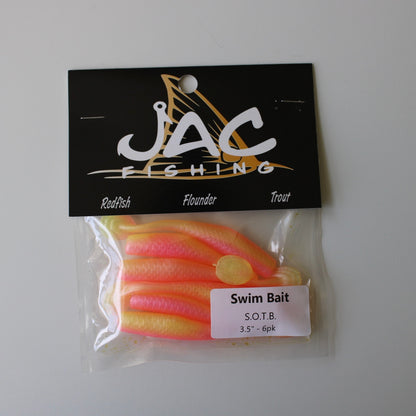 Scented 3.5" Paddle Tail Swim Baits