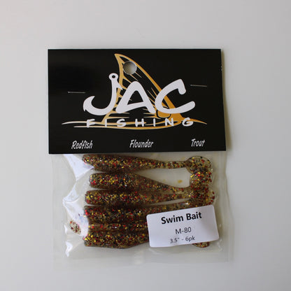 Scented 3.5" Paddle Tail Swim Baits